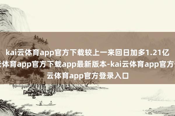 kai云体育app官方下载较上一来回日加多1.21亿元-kai云体育app官方下载app最新版本-kai云体育app官方登录入口