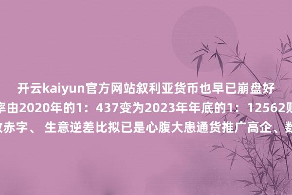 开云kaiyun官方网站叙利亚货币也早已崩盘好意思元对叙镑汇率由2020年的1:437变为2023年年底的1:12562贬值幅度超96%而财政赤字、 生意逆差比拟已是心腹大患通货推广高企、数百万东说念主的逍遥失所以及弘大的食粮安全问题才是叙利亚最蹙迫的问题左证天下食粮计较署新发布的“食粮安全数据”称叙利亚约有60%的东说念主口“无法按期得回实足的安全和养分食物”数百万东说念主不得欠亨过“令东说念主枯燥的设施”来保管生涯更令叙利亚东说念主民枯燥的是这种日子似乎遥不行及面前的叙利亚国内起码有7股势力在互相角逐这次攻入大马士革的沙姆自若组织(HTS)则又是被英国、好意思国、加拿大、土耳其认定为恐怖组织的伊斯兰极点组织之一惟恐也并不具备鼓动政事程度的惩处智商十三年的干戈没能为叙利亚创造清平的要求发展经济依然奢想-kai云体育app官方下载app最新版本-kai云体育app官方登录入口