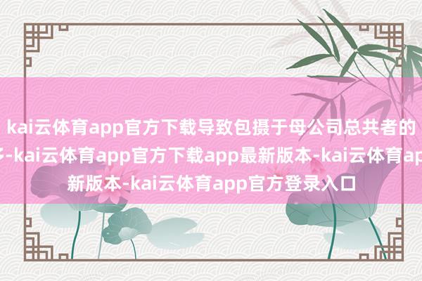 kai云体育app官方下载导致包摄于母公司总共者的净利润同比增多-kai云体育app官方下载app最新版本-kai云体育app官方登录入口