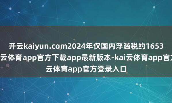 开云kaiyun.com2024年仅国内浮滥税约16532亿元-kai云体育app官方下载app最新版本-kai云体育app官方登录入口